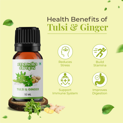 Tulsi Ginger Drops (Pack of 2)
