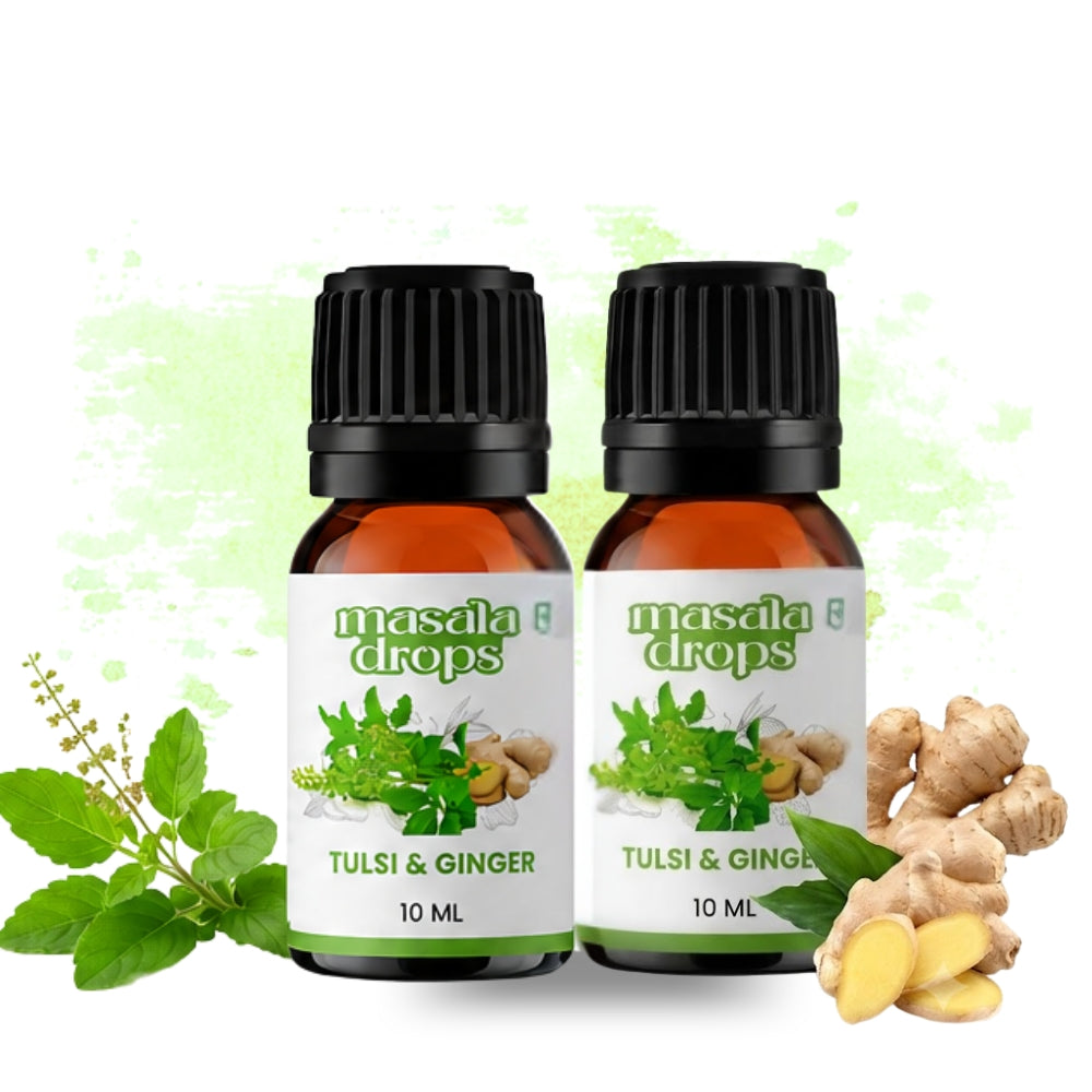 Tulsi Ginger Drops (Pack of 2)