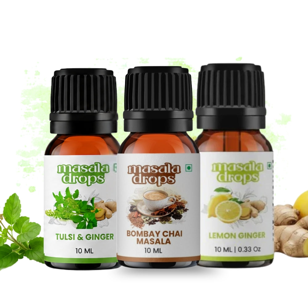 Tulsi Ginger, Bombay Chai Masala & Lemon Ginger
