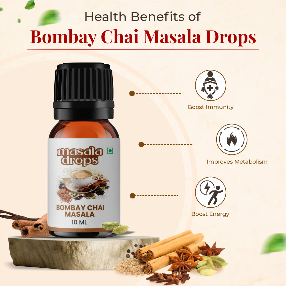 Bombay chai masala, Hyderabadi Irani Chai & Saffron Tea Masala Drops